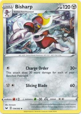 Bisharp - 134/202 - Uncommon
Sword &amp; Shield (Base Set) Singles(Español)