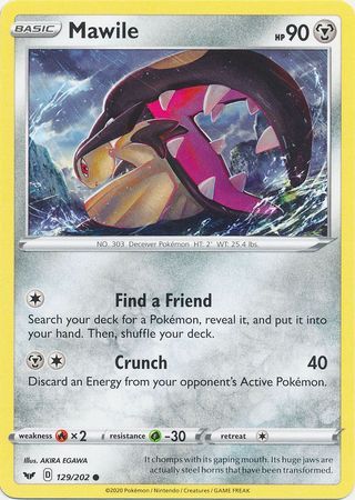 Mawile - 129/202 - Common
Sword &amp; Shield (Base Set) Singles