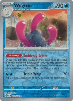 Wugtrio - 053/182 - Uncommon Reverse Holo
Scarlet &amp; Violet: Paradox Rift Reverse Holo Singles(Español)