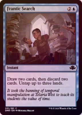 Frantic Search 051/261 - Foil Dominaria Remastered Foil Singles