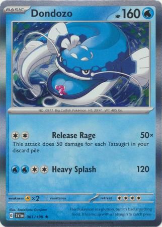 Dondozo - 061/198 - Holo Rare Scarlet &amp; Violet (Base Set) Singles -League - (Español)