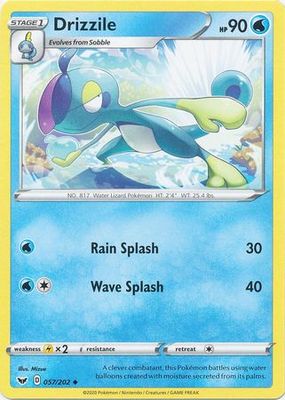 Drizzile - 057/202 - Uncommon Sword &amp; Shield (Base Set) Singles (Español)