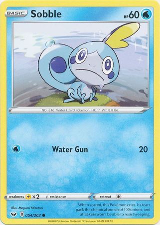 Sobble - 054/202 - Common
Sword &amp; Shield (Base Set) Singles