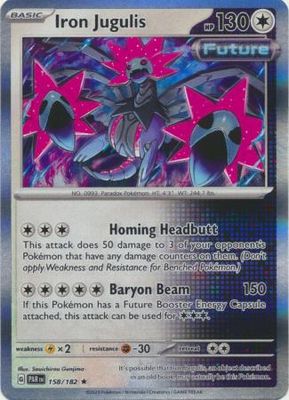 Iron Jugulis - 158/182 - Holo Rare Scarlet &amp; Violet: Paradox Rift Singles