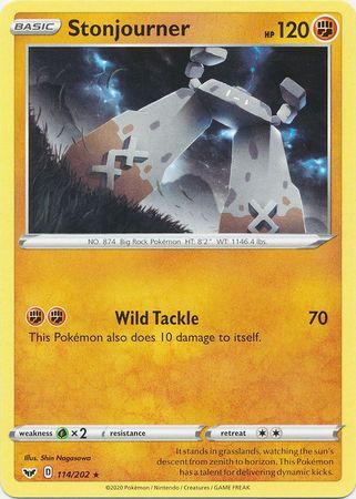 Stonjourner - 114/202 - Rare Sword &amp; Shield (Base Set) Singles