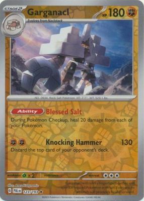 Garganacl - 123/193 - Holo Rare Reverse Holo
Scarlet &amp; Violet: Paldea Evolved Reverse Holo Singles