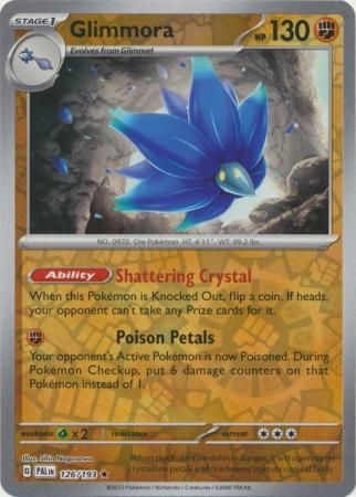 Glimmora - 126/193 - Holo Rare Reverse Holo Scarlet &amp; Violet: Paldea Evolved Reverse Holo Singles
