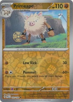 Primeape - 107/193 - Uncommon Reverse Holo Scarlet &amp; Violet: Paldea Evolved Reverse Holo Singles
