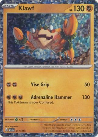 Klawf - 011/015 - Holo Promo Pokemon McDonald&#39;s Promos (Español)