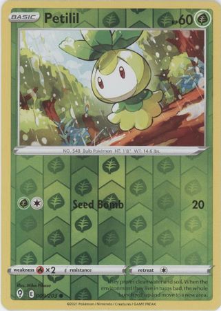 Petilil - 009/203 - Common Reverse Holo
Sword &amp; Shield: Evolving Skies Reverse Holo Singles
