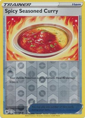 Spicy Seasoned Curry - 151/189 - Uncommon Reverse Holo
Sword &amp; Shield: Astral Radiance Reverse Holo Singles
