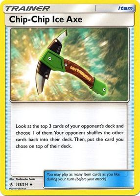 Chip-Chip Ice Axe - 165/214 - Uncommon Sun &amp; Moon: Unbroken Bonds Singles