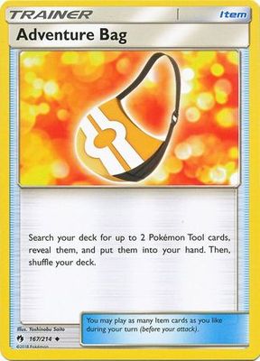 Adventure Bag - 167/214 - Uncommon Sun &amp; Moon: Lost Thunder Singles(Español)