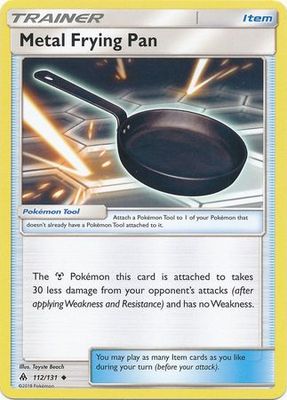 Metal Frying Pan - 112/131 - Uncommon Sun &amp; Moon: Forbidden Light Singles