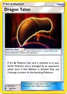 Dragon Talon - 59/70 - Uncommon Sun &amp; Moon: Dragon Majesty Singles