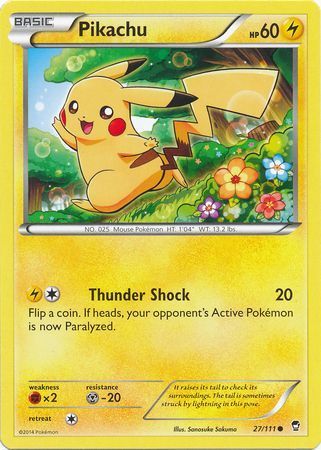 Pikachu - 27/111 - Common XY: Furious Fists Singles