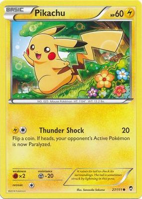 Pikachu - 27/111 - Common XY: Furious Fists Singles