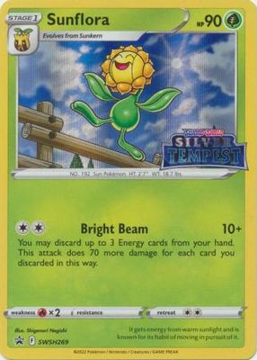 Sunflora - SWSH269 - Prerelease Promo
Pokemon Sword &amp; Shield Promos Foil *Espanol*