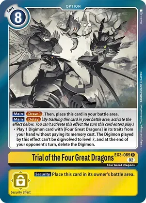 Trial of the Four Great Dragons - Draconic Roar (EX03)
Draconic Roar Foil