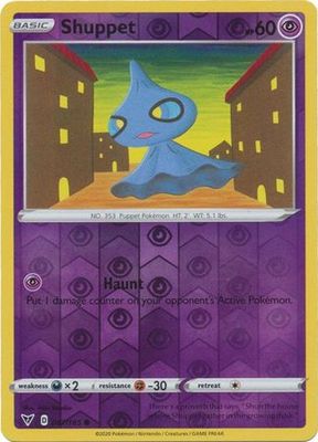 Shuppet - 067/185 - Common Reverse Holo Sword &amp; Shield: Vivid Voltage Reverse Holo Singles