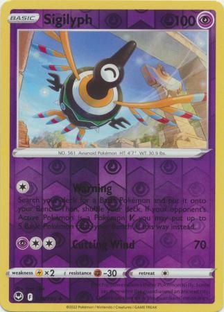 Sigilyph - 075/195 - Uncommon Reverse Holo
Sword &amp; Shield: Silver Tempest Reverse Holo Singles