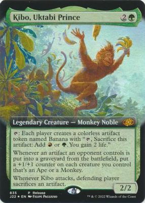 Kibo, Uktabi Prince 835 - Extended Art Release Event Foil Promo March of the Machine Promos