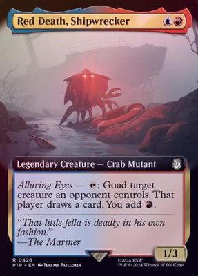 Red Death, Shipwrecker Extended Art 0426 - Foil
Universes Beyond: Fallout Collector Booster Foil Singles
