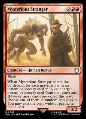 Mysterious Stranger 0063 Universes Beyond: Fallout Commander Singles