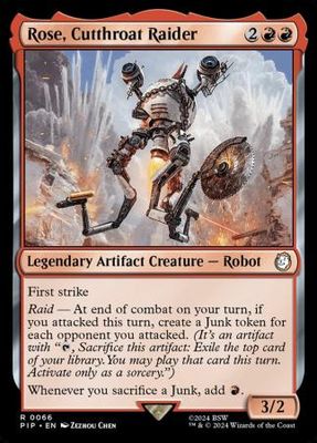 Rose, Cutthroat Raider 0066
Universes Beyond: Fallout Commander Singles