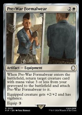 Pre-War Formalwear 0021
Universes Beyond: Fallout Commander Singles