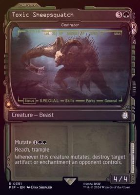 Toxic Sheepsquatch - Gemrazer Showcase 0351 - Foil
Universes Beyond: Fallout Collector Booster Foil Singles