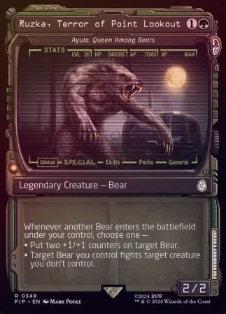 Ruzka, Terror of Point Lookout - Ayula, Queen Among Bears Showcase 0348 - Foil
Universes Beyond: Fallout Collector Booster Foil Singles