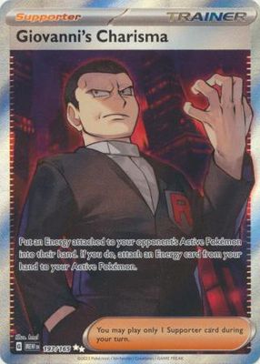 SJ Giovanni&#39;s Charisma - 197/165 - Full Art Secret Rare
Scarlet &amp; Violet 151 Singles
