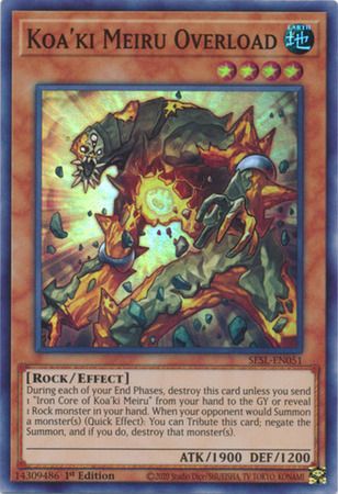 Koa&#39;ki Meiru Overload - SESL-EN051 - Super Rare 1st Edition Secret Slayers Singles