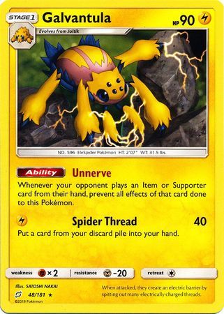 Galvantula - 48/181 - Rare Sun &amp; Moon: Team Up Singles
