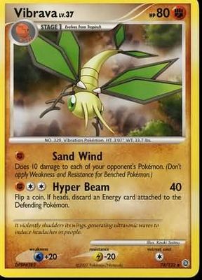 Vibrava - 74/132 - Uncommon
Diamond &amp; Pearl: Secret Wonders Singles