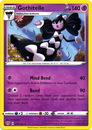 Gothitelle - 075/189 - Rare Sword &amp; Shield: Darkness Ablaze Singles