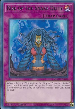 Rise of the Snake Deity - ANGU-EN059 - Rare 1st Edition Ancient Guardians 1st Edition Singles (espanol)
