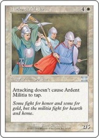 Ardent Militia MTG 6th Edition (Classic) (Magic Cards) Singles