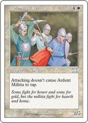 Ardent Militia MTG 6th Edition (Classic) (Magic Cards) Singles