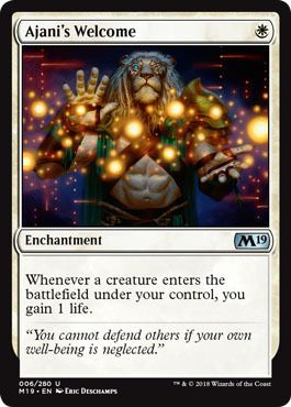 Ajani&#39;s Welcome 006/280
Magic 2019 (M19) Singles