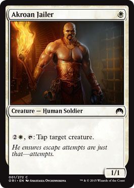 Akroan Jailer 001/272 Magic Origins Singles