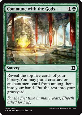 Commune with the Gods 162/249 Eternal Masters Singles