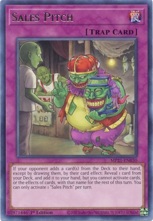 Sales Pitch - MP21-EN030 - Rare 1st Edition 2021 Mega-Tin: Ancient Battles 1st Edition Singles (espanol)