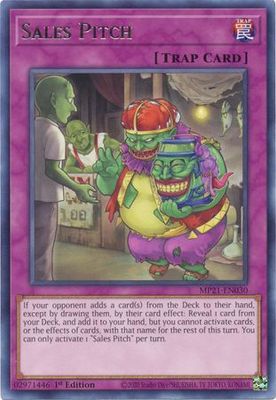 Sales Pitch - MP21-EN030 - Rare 1st Edition 2021 Mega-Tin: Ancient Battles 1st Edition Singles (espanol)