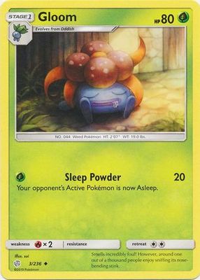 Gloom - 3/236 - Uncommon Sun &amp; Moon: Cosmic Eclipse Singles