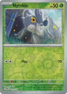 Nymble - 014/182 - Common Reverse Holo
Scarlet &amp; Violet: Paradox Rift Reverse Holo Singles