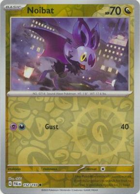Noibat - 152/193 - Common Reverse Holo
Scarlet &amp; Violet: Paldea Evolved Reverse Holo Singles(Español)