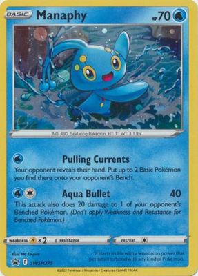 Manaphy - SWSH275 - Holo Promo
Pokemon Sword &amp; Shield Promos