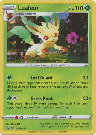 Leafeon - SWSH191 - Holo Promo
Pokemon Sword &amp; Shield Promos